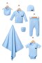 Baby Boy Reported 7-Piece Zıbın Hospital Discharge Set - 2