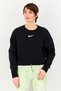Women Sportswear Fit Long Sleeve Outdoor Sweatshirt, Black