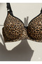 Leopard Patterned Soft Padded Bra - 2