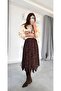 Tulle Flock Detailed Asymmetrical Cut Skirt - 4