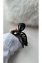 Women's Hair Clip Black Bow Model Hair, Accessory - 4