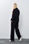 Maternity Zippered High Waist Tracksuit Set Dark Blue - 7
