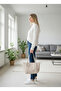 Cream Women's Shoulder Bag |   Large Internal Volume, Multi-Pocket, Stylish and Durable Tote Bag (42X28X20 cm) - 3