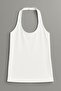 Cotton Blend Halter Neck Tank Top T-Shirt