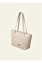 Cream Women's Shoulder Bag |   Large Internal Volume, Multi-Pocket, Stylish and Durable Tote Bag (42X28X20 cm) - 4