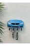3D Printing Decorative Bmw M3 F30 Bright Blue Color Keychain with Front Model Design