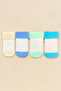 Baby 4-Piece Anti-Slip Silicone Sole Socks Set – Towel Cuffs - 2