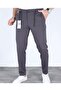 Men's Regular Fit Fabric Trousers Buttoned Flexible Waist Lace-Up Casual Basic Stretch Fabric Summer Stylish - 4