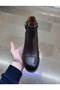 Women's Genuine Leather Orthopedic Thick Heel Non-Slip Rubber Sole Stylish, Comfortable, Daily Boots - 3