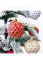 Red Christmas Ball Ornaments Peppermint Xmas Tree Home & HolidayFun Decor Pack of 4 - 5