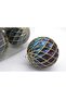 Blue Christmas Ball Ornaments Peppermint Xmas Tree Home & HolidayFun Decor Pack of 4 - 6