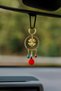 New Year's Pompom Clover Detailed Bag Charm – New Year's Decorative Car Mirror Ornament - 2