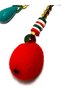 New Year's Pompom Clover Detailed Bag Charm – New Year's Decorative Car Mirror Ornament - 5