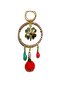 New Year's Pompom Clover Detailed Bag Charm – New Year's Decorative Car Mirror Ornament - 3