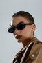 Off-White Cat Eye Smoked Rimmed Round Shaped Sunglasses Uv Protection - 3