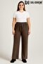 34-030 Women's Modal piped Wide Leg Pocketed Sweatpants