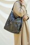 Women's Soft Leather Multi-Compartment Large Backpack and Shoulder Bag (41x33 cm) - 2