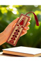 Book Mark Palestine Embroidered Tatreez Handmade Fabric 16X5 cm Red - 3
