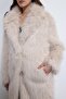 Stone Faux Fur Long Coat - 6
