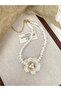 White Magnolia Flower Pearl Necklace - 3