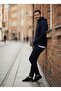 Unisex Cotton Soft Textured Inside Fleece-Lined K Hooded Sweatshirt - 2