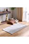 Plain Plush Solid Soft Fur Rug Area Rug Floor Covering 80x150cm-Light Grey 231200400403 - 4