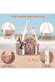 Beach Bag for Women, Beach Tote Bag for Women, Waterproof Sandproof Foldable Pool Bag for Beac - 3