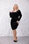 Square Neck Side Draped Velvet Dress - 4