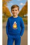 Children's Team Sweatshirt Kütük Ateş Printed Girls Boys Crew Neck3 4-5-6-7-8-9-10-11-12Years - 2