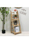 4 Tier Wooden Ladder Shelf – Foldable Plant Rack and Decorative Display Stand - 4