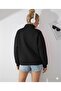 Stand-Up Collar Soft Fabric Women's Sweatshirt - 2