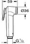 Xspring Bidet Sprayer for Toilet, Chrome Plated Handheld Jet Spray Shattaf Head - 3