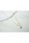 Kol137 Gold Ay-Yildiz Charm Halkali Parli̇er Chain Necklace - 17 cm + 2 cm Extension