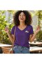 Women's V-Neck Flower Printed T-Shirt