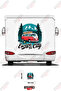 Escape the City Written on Caravan Sticker Coating
