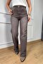Yikamali Brown Cut-Out Straight Jean Pants Utc003 - 7