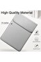 Slim Laptop Sleeve for MacBook Air 13-Inch / MacBook Pro 13-Inch, PU Leather (Grey) - 5