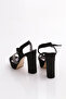 Pm08-K2026 Women's Stone Ankle Strap Heeled Shoes - 3