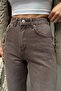 Yikamali Brown Cut-Out Straight Jean Pants Utc003 - 5