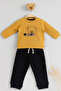 Baby Boy & Child Waffle Bear Embroidered 100% Cotton 2-Piece Set - 2