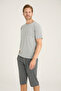 New Season 2026 Men's O.Yaka Luxury Design Capri Pajama Set - 7