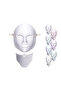 Color Changing LED Beauty Mask for Wrinkle Reduction & Brightening - 3