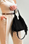 Lea 100% Genuine Nubuck Leather, Elegant and Intricate Design Suede Hand and Shoulder Bag - 2