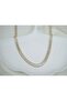 Kol100 Gold Bagette Water Way Necklace - 36 cm + 7 cm Extension