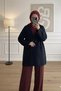 40840 - Stylish Comfortable 4-Button Angora Women's Knitwear Long Cardigan - 2