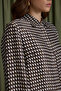 Brown Cocoon Patterned Viscon Tunic - 4