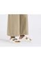 Arizona Eva Big Buckle Women's Slippers Cream - 8