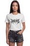 ''Ruthlessness'' Gothic Metal Lettering Printed 100% Cotton Relaxed Fit Premium Women's T-Shirt - 7