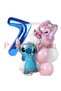 Lilo Stitch and Angel Balloon Set 7 Year Old Birthday Party Balloon Bouquet Set 7 Pieces