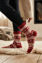 Cozy Theme New Year Themed Woolen Premium Women's Socks (Size 36-39)